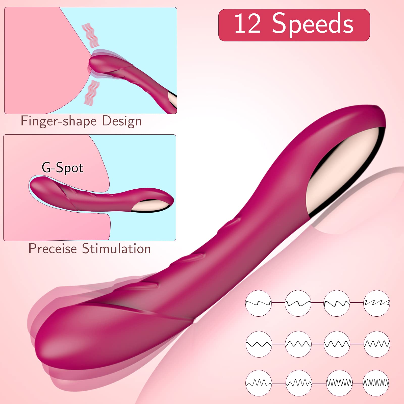 G-Spot Vibrator for Women - Powerful Clitoral & Anal Stimulator - Adult Sex Toy for Solo Play & Couples - Perfect Gift for Her - MELO - Enhance Intimacy & Pleasure in the Bedroom