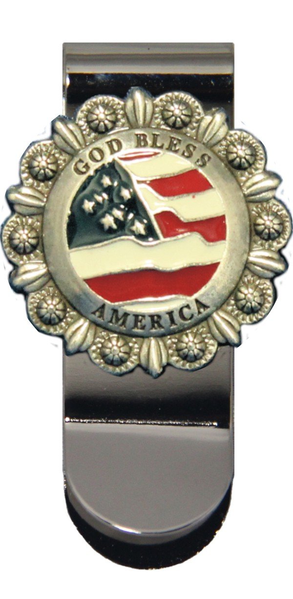 God Bless America Money Clip - Patriotic Wallet Accessory for Cash & Cards | Perfect for Travel, Gifts & Everyday Use