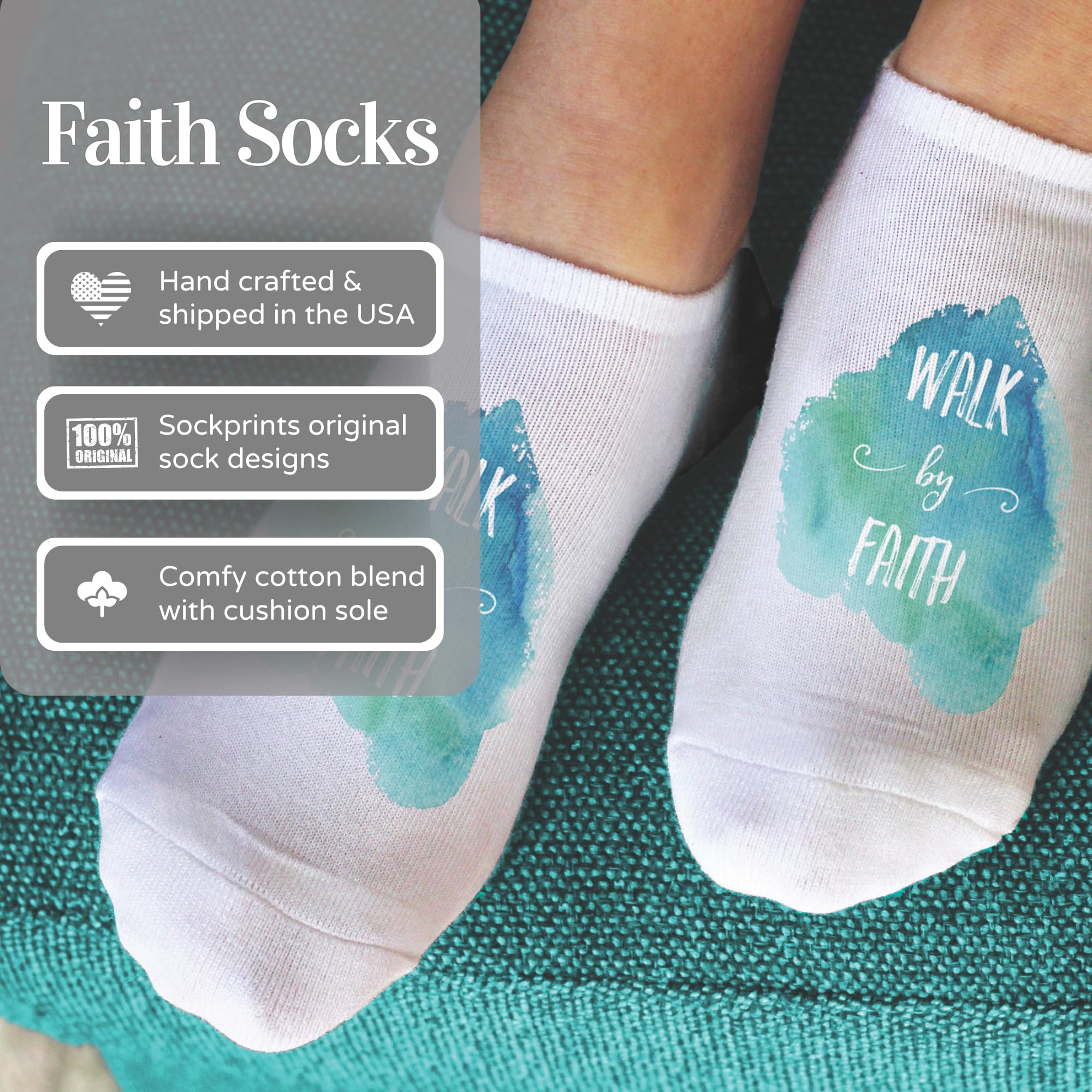 Faith Socks for Women - Inspirational Gifts for Daily Motivation