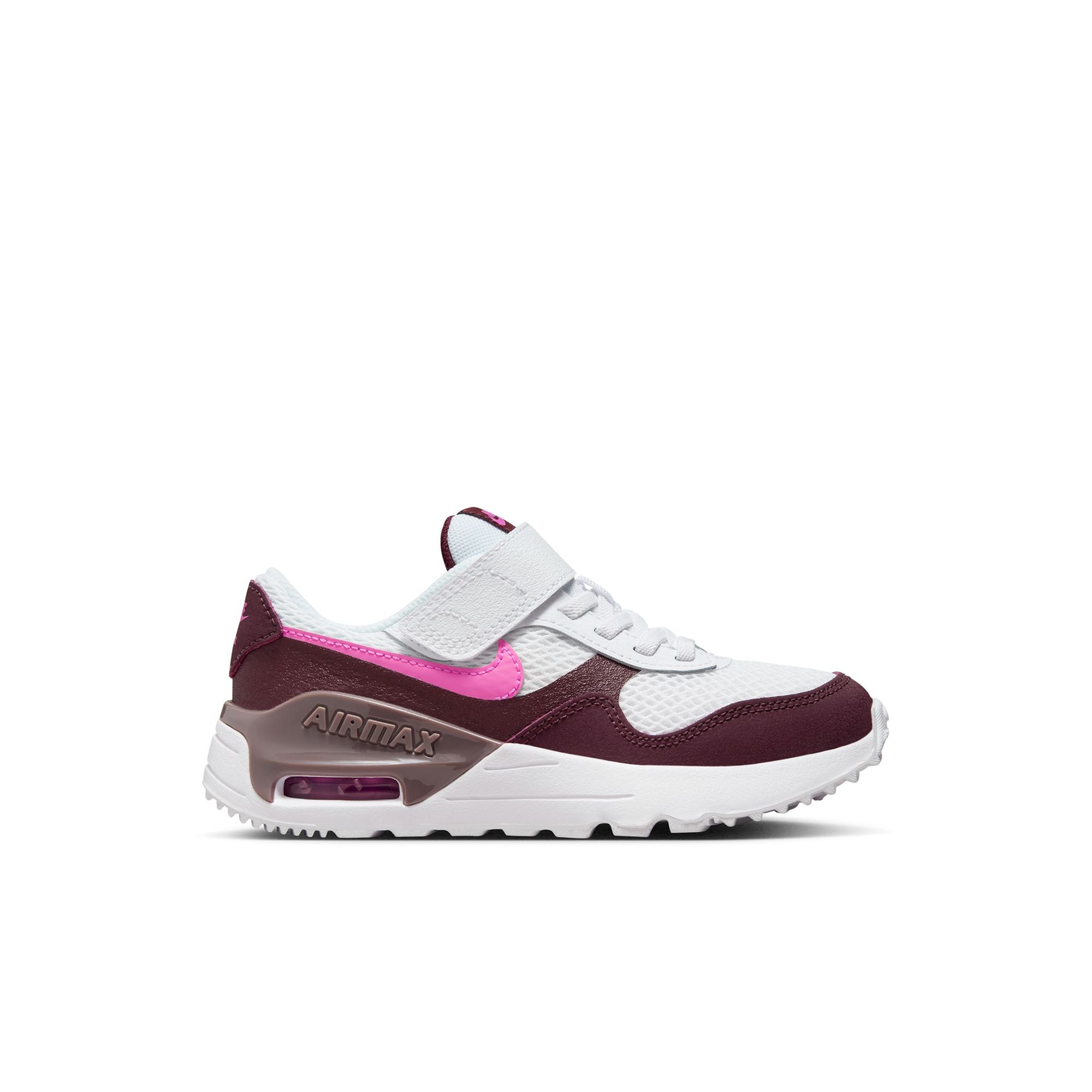 116 - WHITE/BURGUNDY
