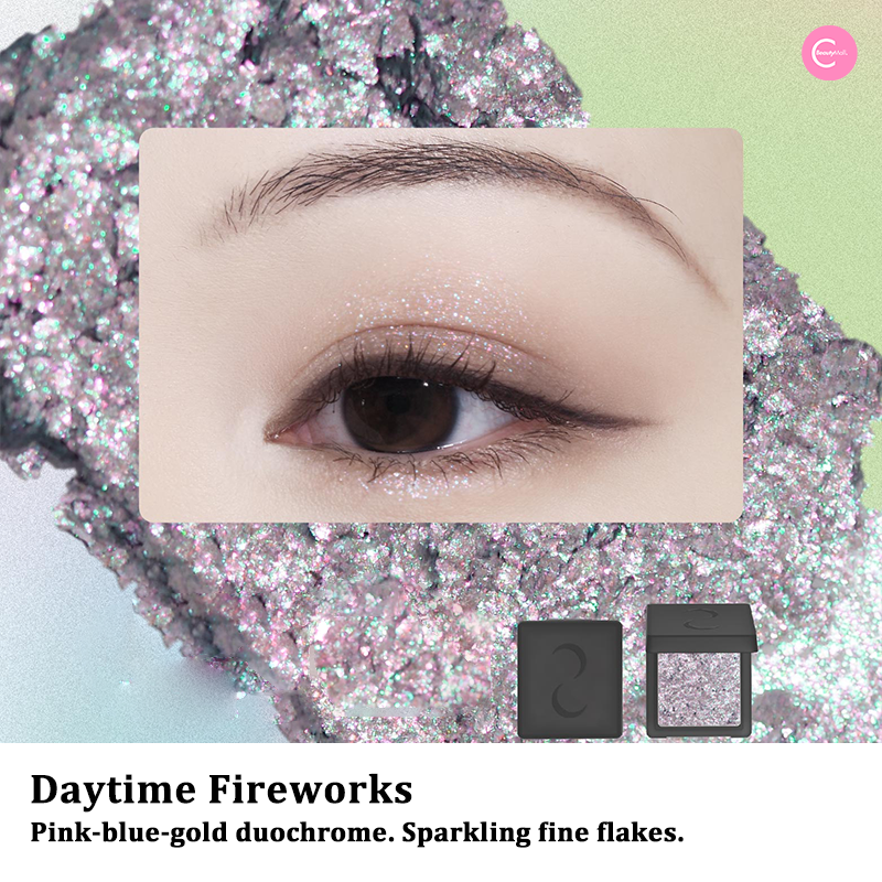 DRAMO Moonwheel Project Pearlescent Single Eyeshadow - Shimmering Pressed Powder Makeup for Day & Night Wear - Perfect for Parties, Date Nights & Special Occasions