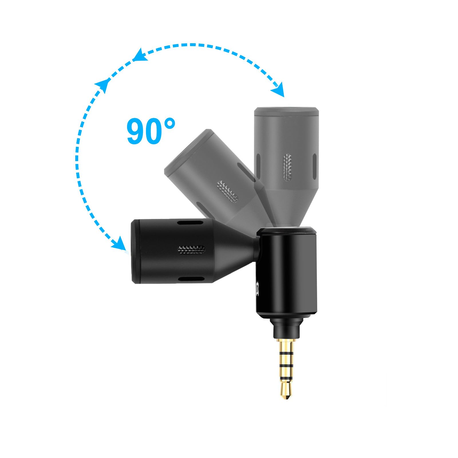 Wireless Lavalier Microphone for iPhone Android - Plug & Play Clip-on Mic for Interviews, YouTube Videos, Podcasts & Vlogging - Perfect for Content Creators, Live Streaming & Online Meetings