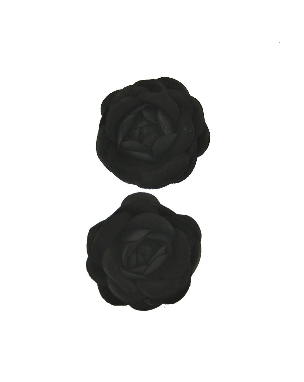 Zac's Alter Ego Rose Flower Hair Clips - 2 Pack Elegant Artificial Rose Hairpins for Women, Bridal Accessories, Wedding Hairstyles, Prom and Special Occasions