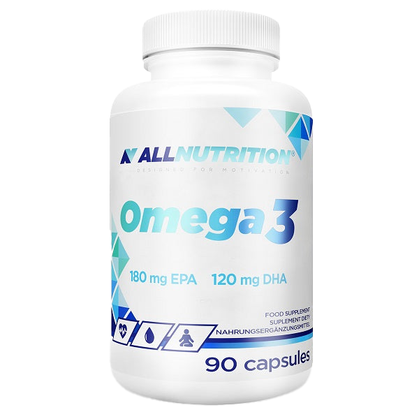 Allnutrition Omega 3 Fish Oil Supplement - 90 Softgel Capsules for Heart, Brain & Joint Health - Supports Cardiovascular Function & Cognitive Performance - Perfect for Daily Wellness Routine