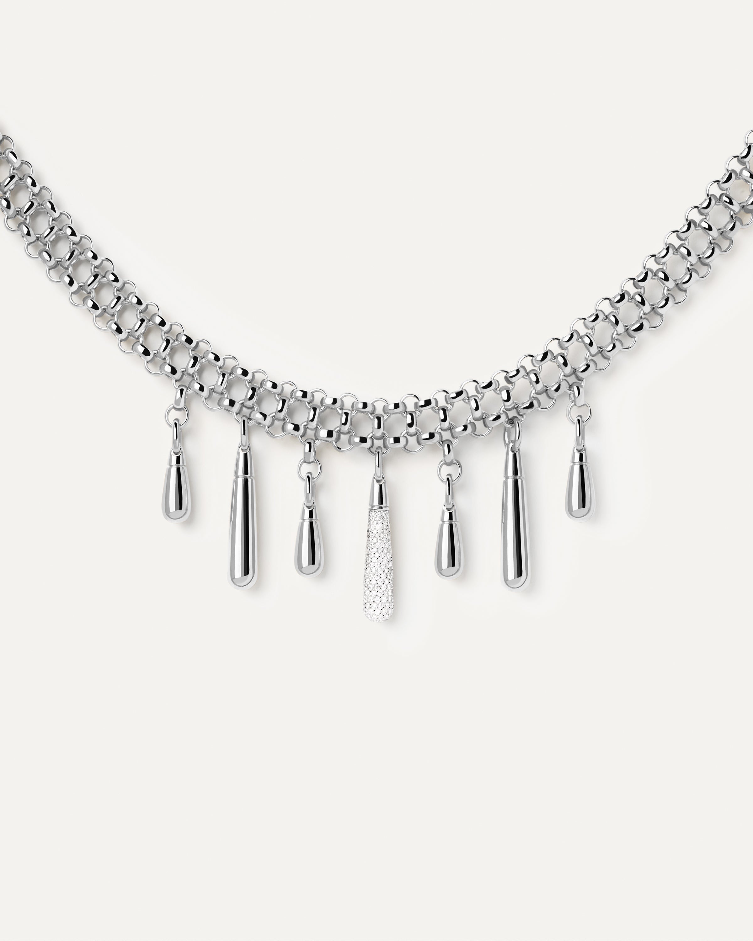 Elegant Jelly Silver Choker Necklace for Women - Trendy Adjustable Statement Collar Jewelry - Perfect for Parties, Weddings & Date Nights