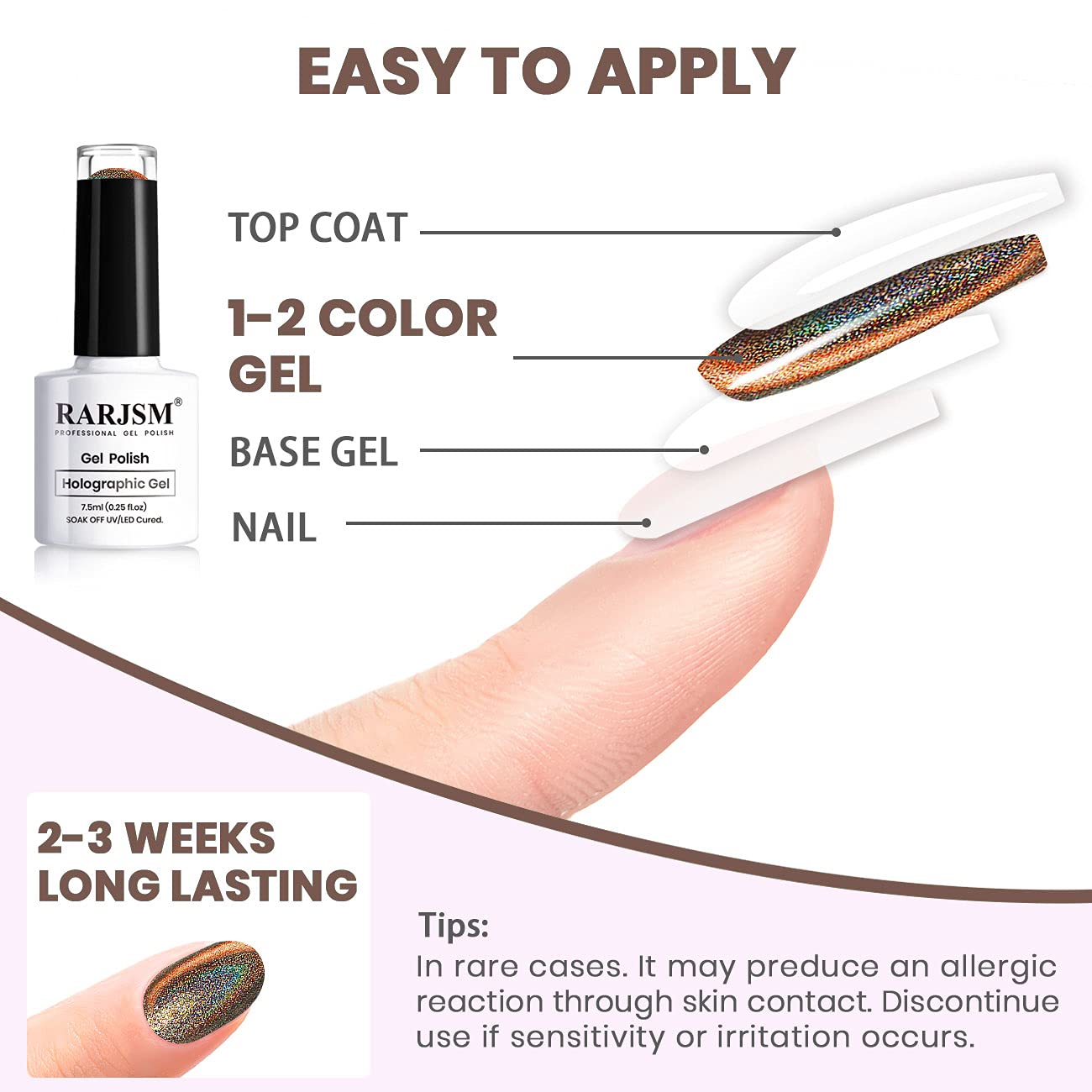 RARJSM Holographic Cat Eye Gel Nail Polish Set - 6PCS Magic Chameleon Galaxy Magnetic Nail Polish Kit with Glitter Diamond Effect (7.5ML) - Professional Salon Quality Manicure Varnish with Magnetic Stick - Perfect for Nail Art, Parties, and Special Occasions