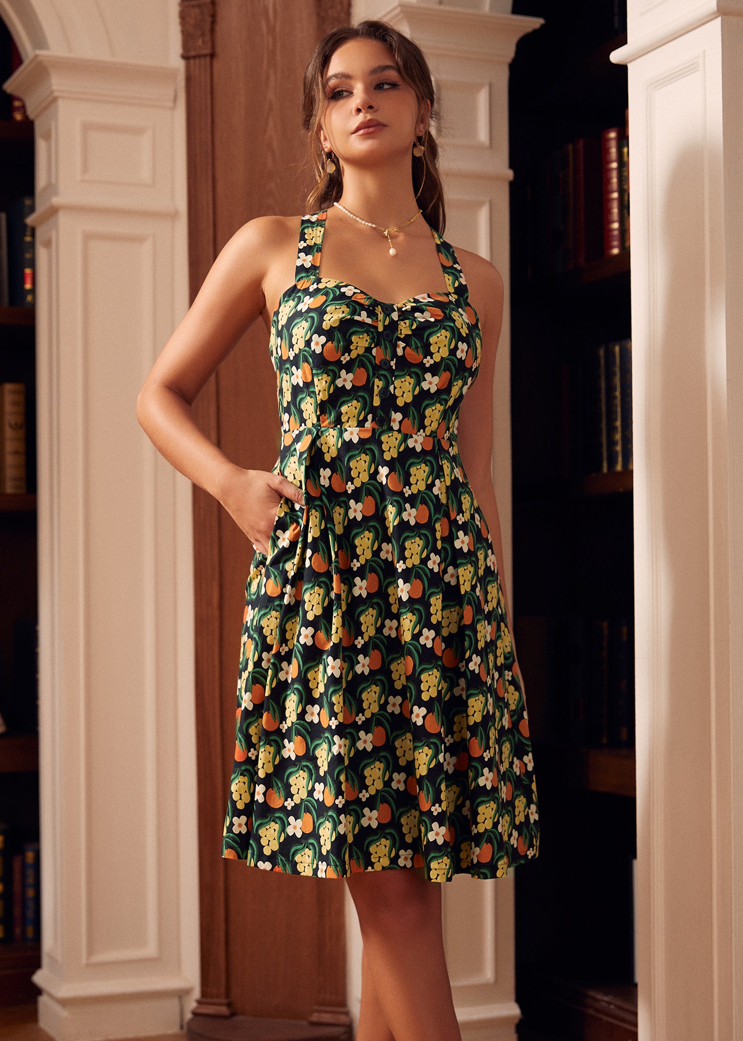 Midnight Garden Mini Dress - Floral Print Summer Dress for Women, Perfect for Parties, Dates & Night Out