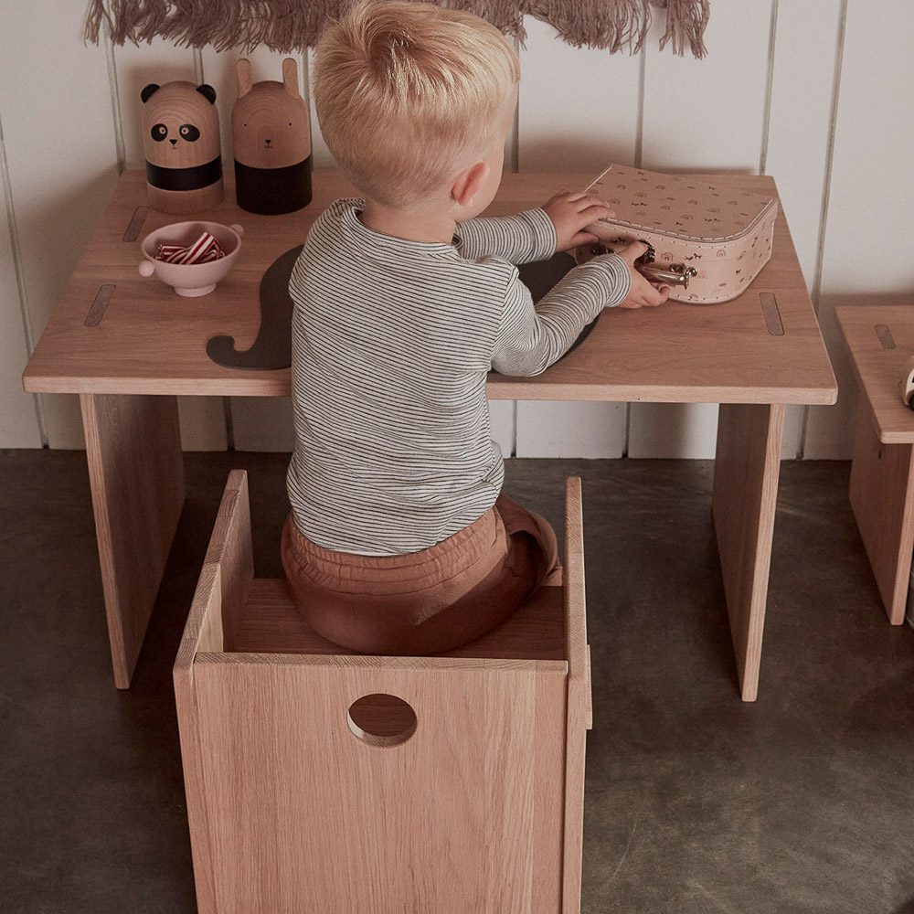 OYOY Arca Table - Natural Wooden Dining Table for Modern Homes | Perfect for Kitchen, Dining Room & Small Spaces