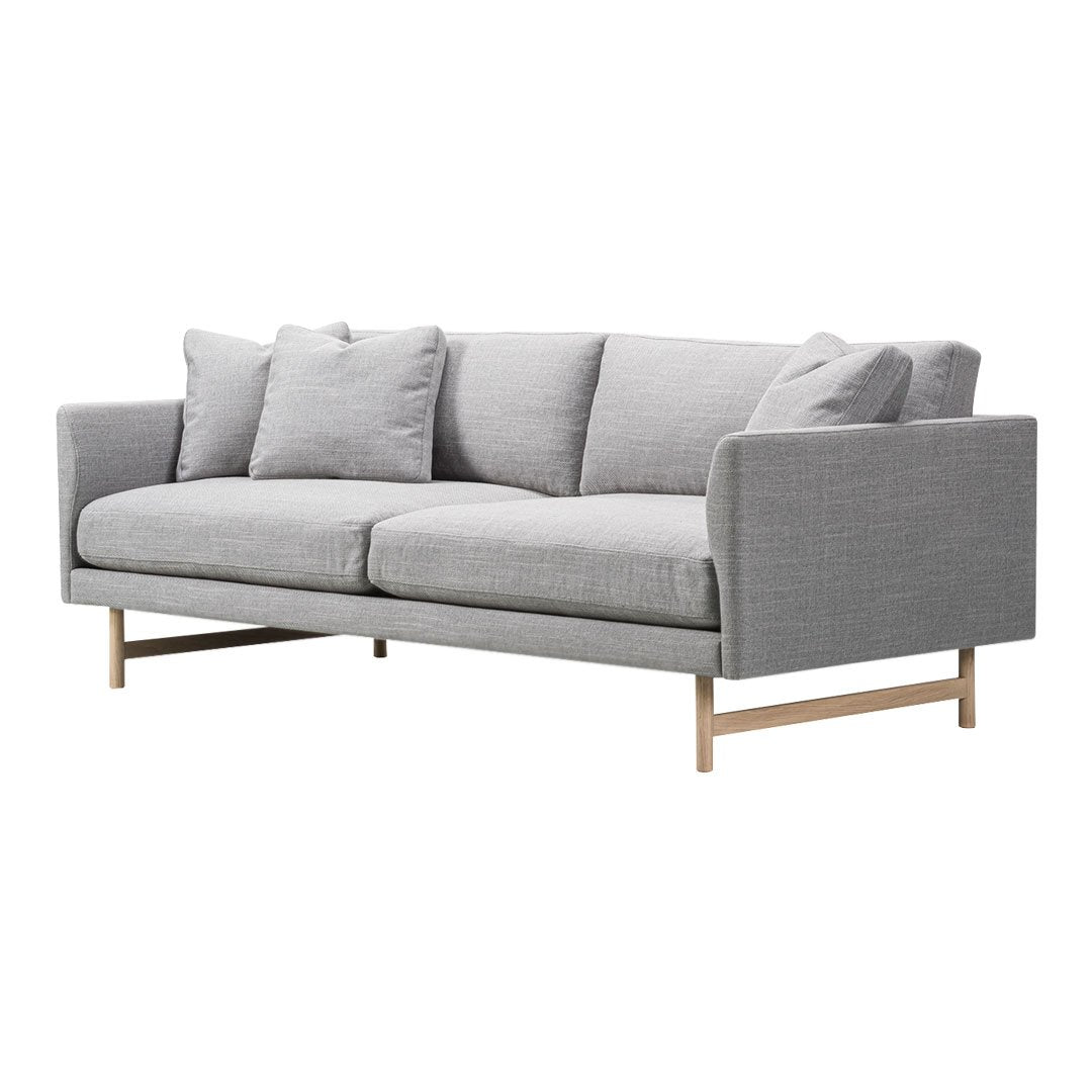 Calmo Sofa 95 - Modern 2-Seater Loveseat with Solid Wood Base for Living Room, Lounge & Small Spaces