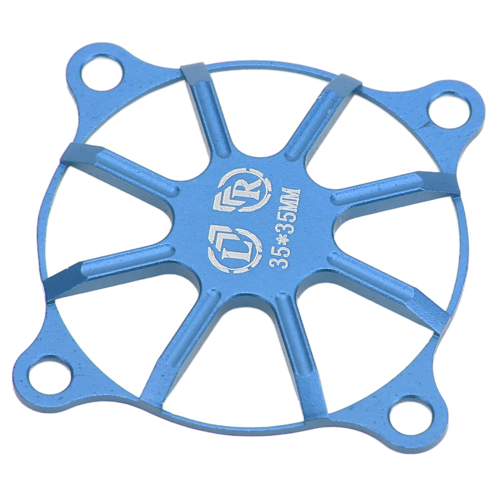 35x35mm Aluminum Alloy RC Motor Cooling Fan Cover - Durable Protection for RC Motors (Dark Blue) | Perfect for RC Cars, Drones & DIY Electronics Cooling Systems