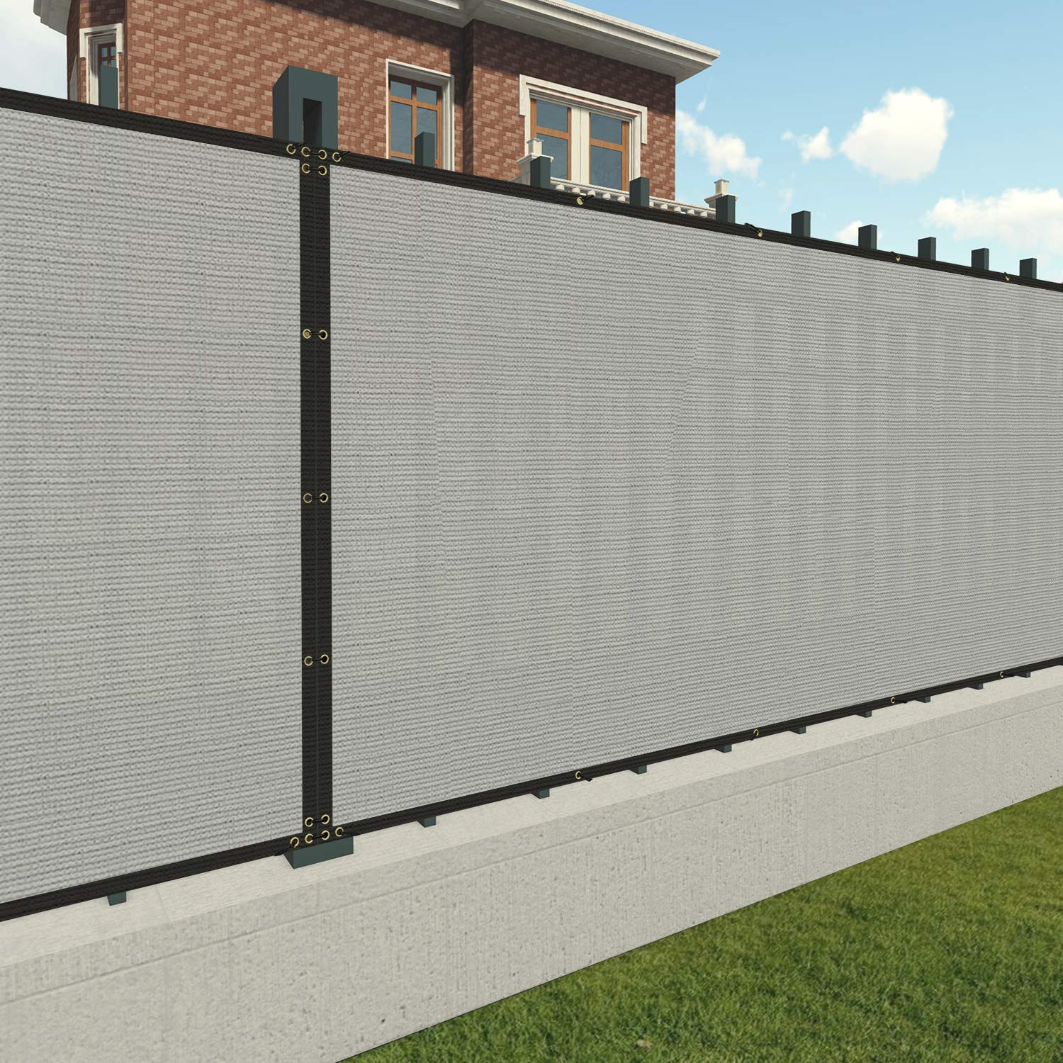 7'x239' Privacy Screen Fence - UV Block Mesh Shade Cover for Garden & Backyard