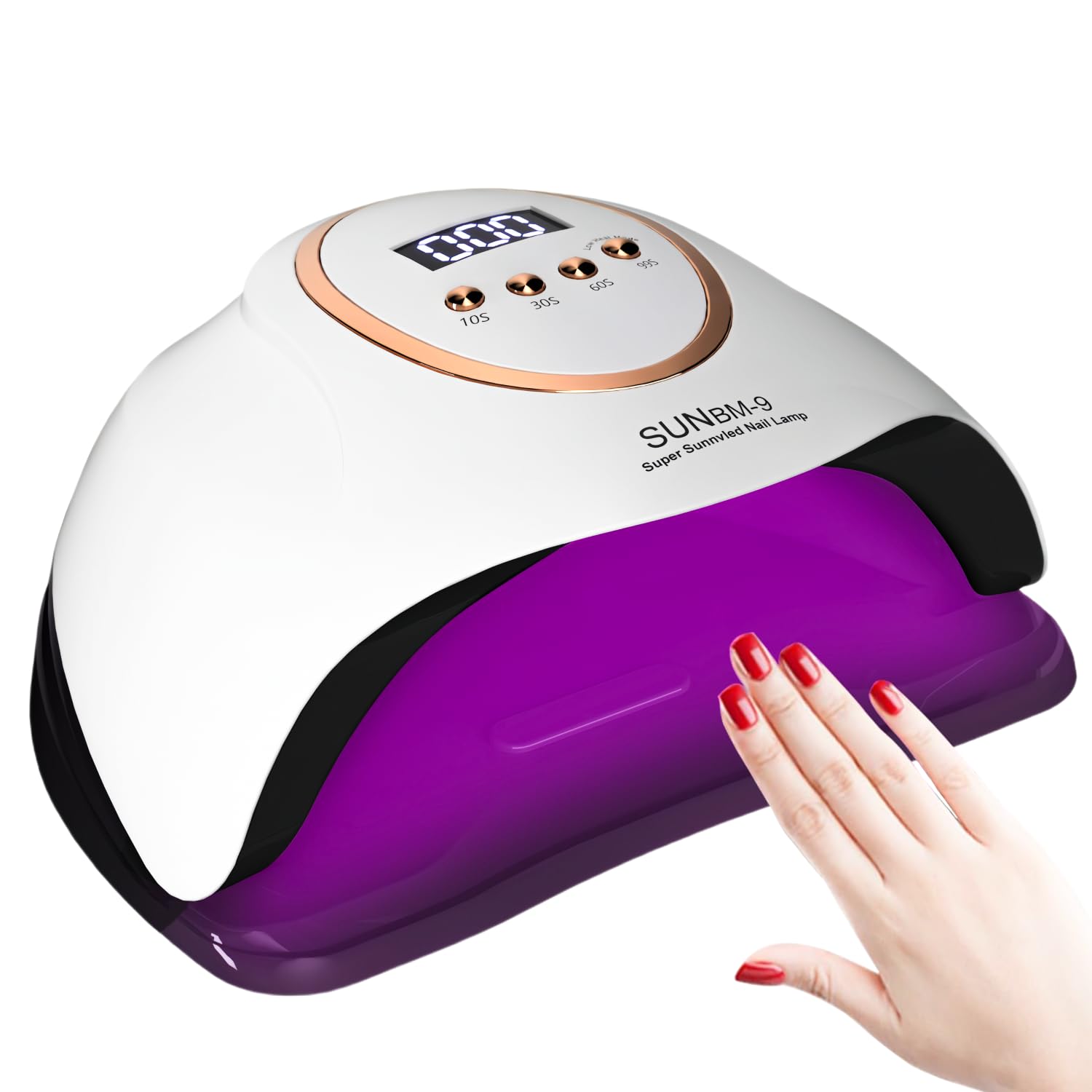 Professional 280W UV LED Nail Lamp with Auto Sensor & 4 Timer Settings - Fast Curing Gel Polish Dryer for Fingernails & Toenails - Perfect for Home Manicures, Salon Nail Art & DIY Gel Polish Applications
