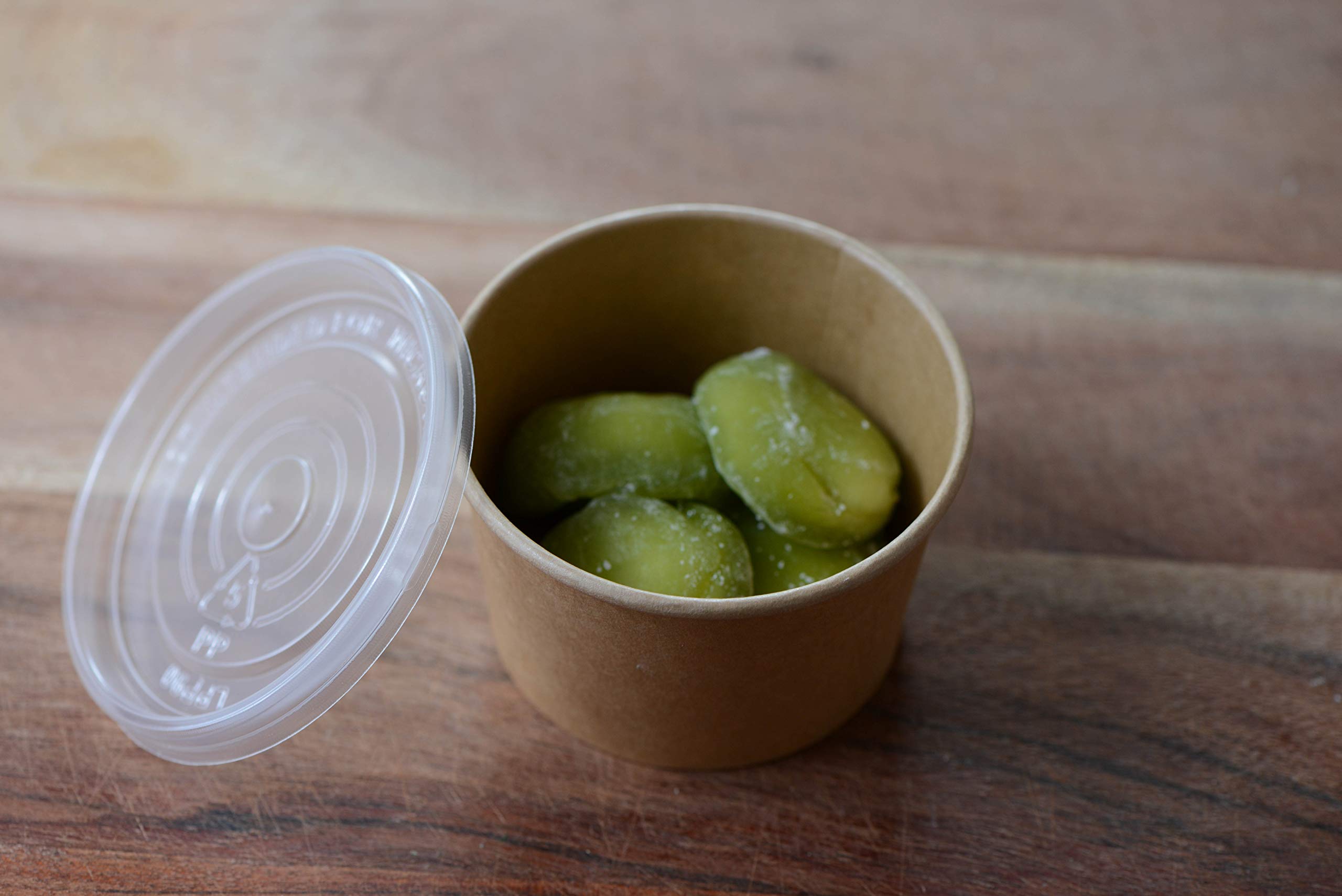 [150 Pack] 8 oz Disposable Kraft Paper Soup Containers with Lids - Eco-Friendly Takeout Bowls for Ice Cream, Frozen Yogurt, Salads & Food Storage | Microwave Safe, Leak-Proof | Perfect for Restaurants, Cafes & Catering Services