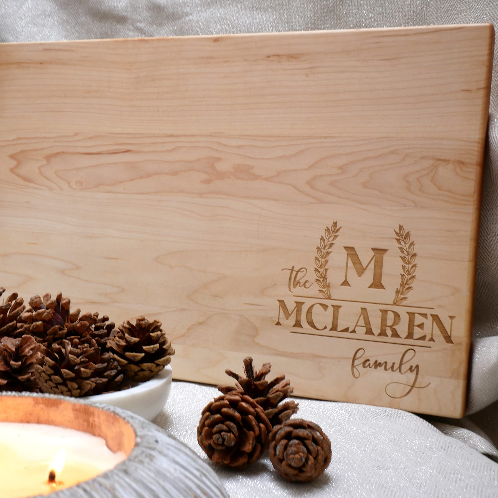 Personalized Engraved Wooden Cutting Board for Couples - Unique Wedding Gift for Bride & Groom - Custom Anniversary Gift - Perfect for Kitchen Use & Housewarming Present