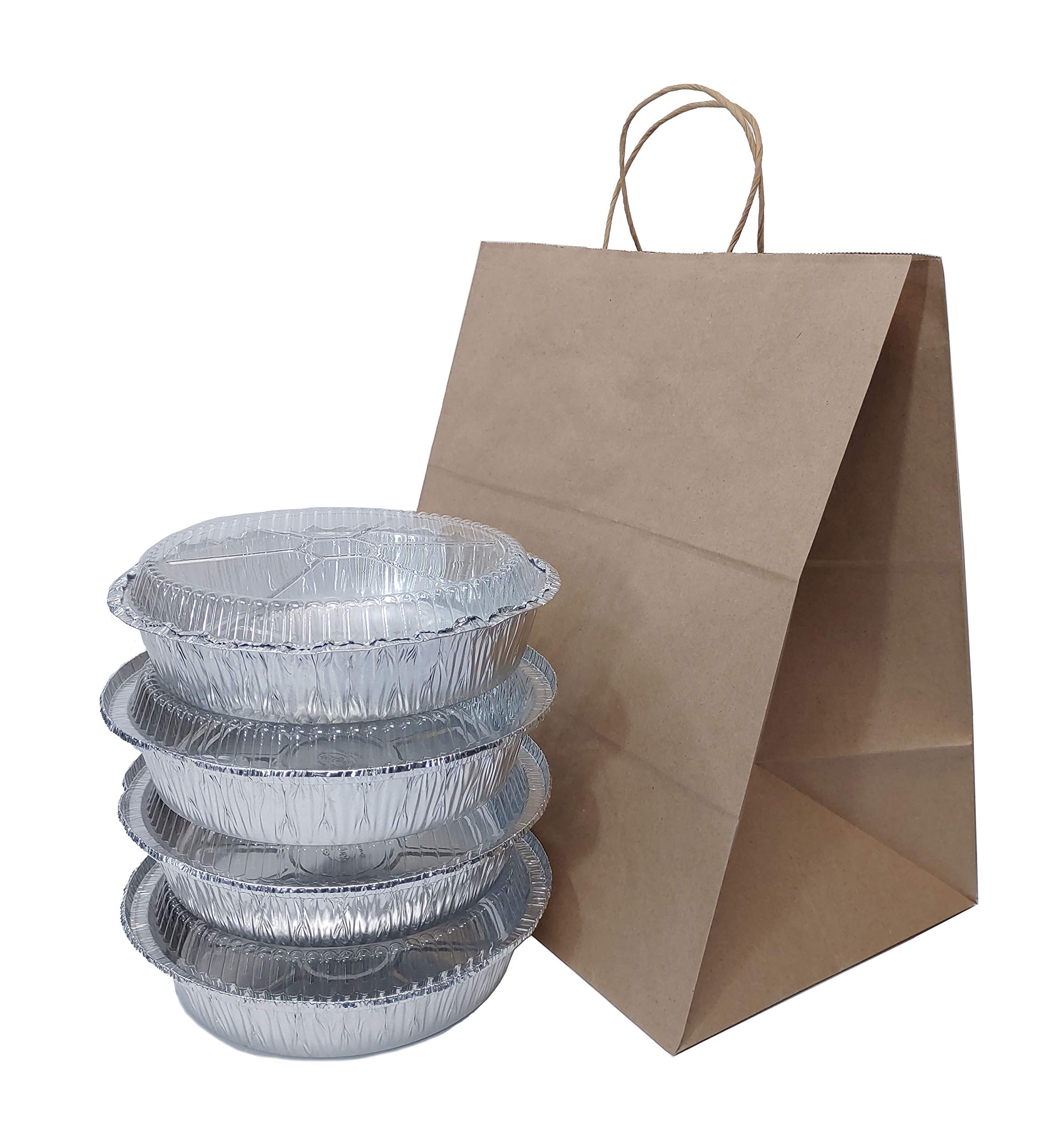 Eco-Friendly Kraft Paper Take Out Bags 14x10x15.75 Inches - 200 Pack Wide Gusset Food Delivery Bags for Restaurants & Bakeries | Fits 9