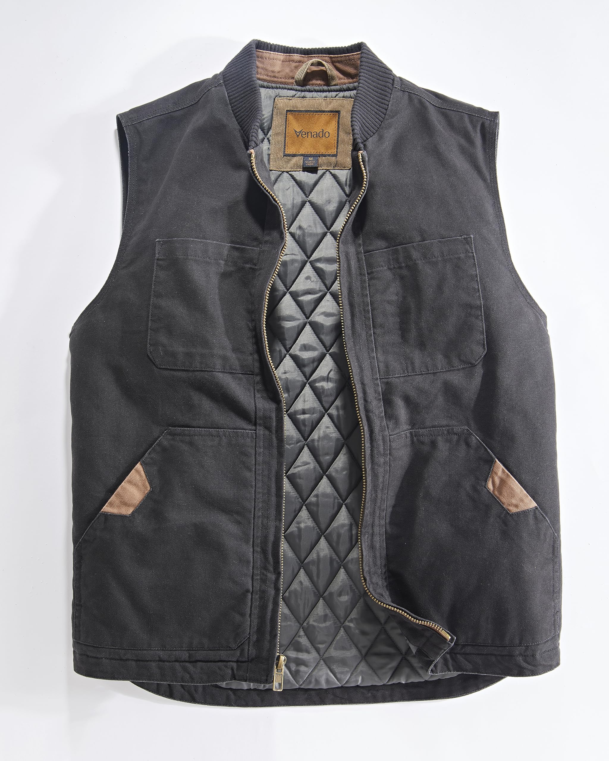 Venado Men's Concealed Carry Vest - Heavy Duty Canvas Hunting Vest with Multiple Hidden Pockets for CCW - Ideal for Outdoor Activities, Hiking, Tactical Training & Everyday Carry (EDC) - Durable Concealed Carry Garment for Hunters, Shooters & Security Professionals