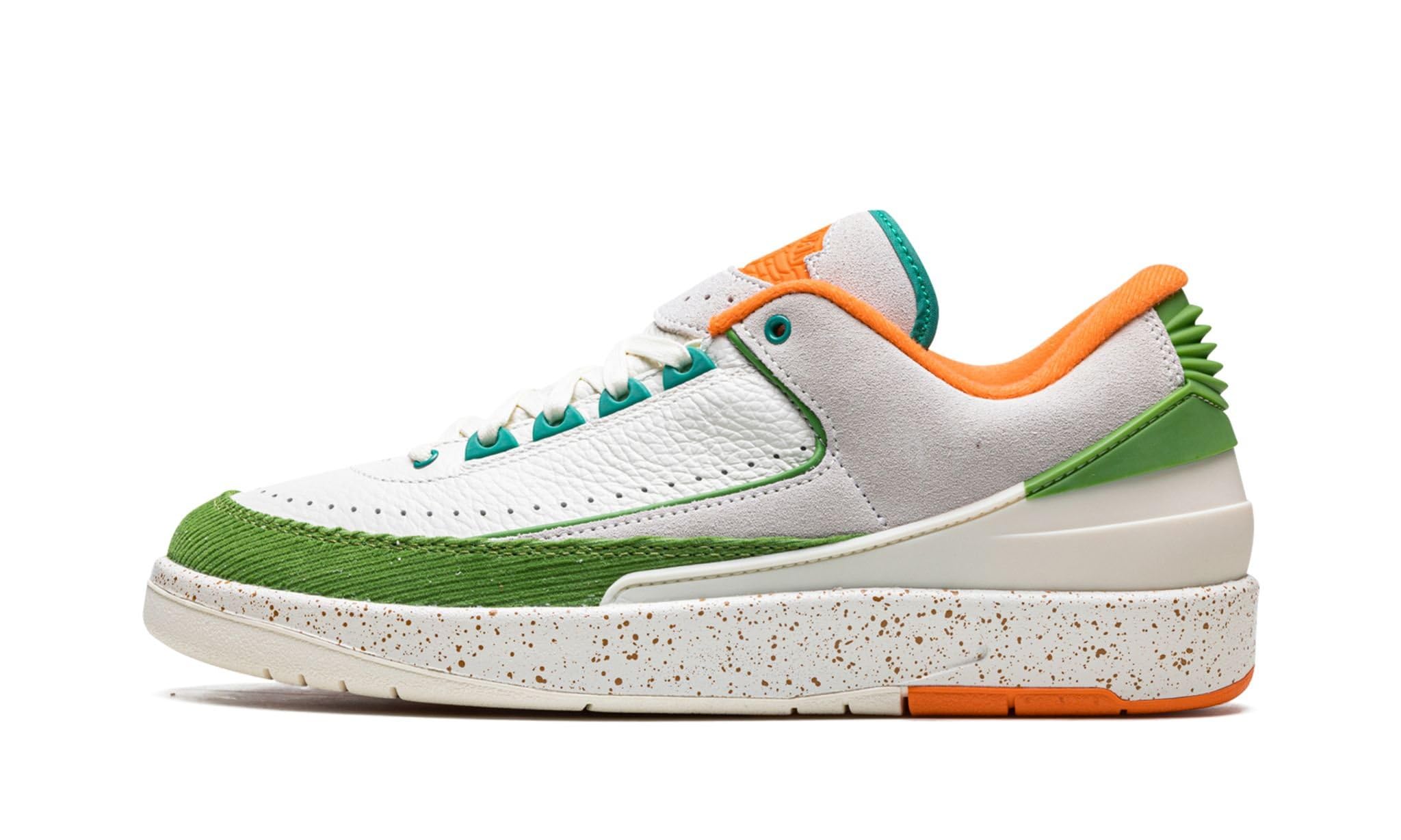 Nike Women's Air Jordan 2 Low Retro Sneakers DV6206-183 - Titan/White - Size 9.5 - Comfortable Casual & Streetwear Fashion Shoes for Women