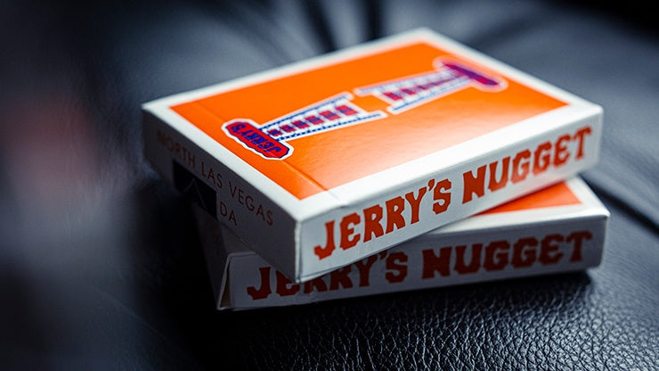 Vintage Style Jerry's Nuggets Orange Playing Cards - Premium Poker Deck for Magic Tricks, Cardistry & Collectors - Perfect for Game Nights & Professional Performances