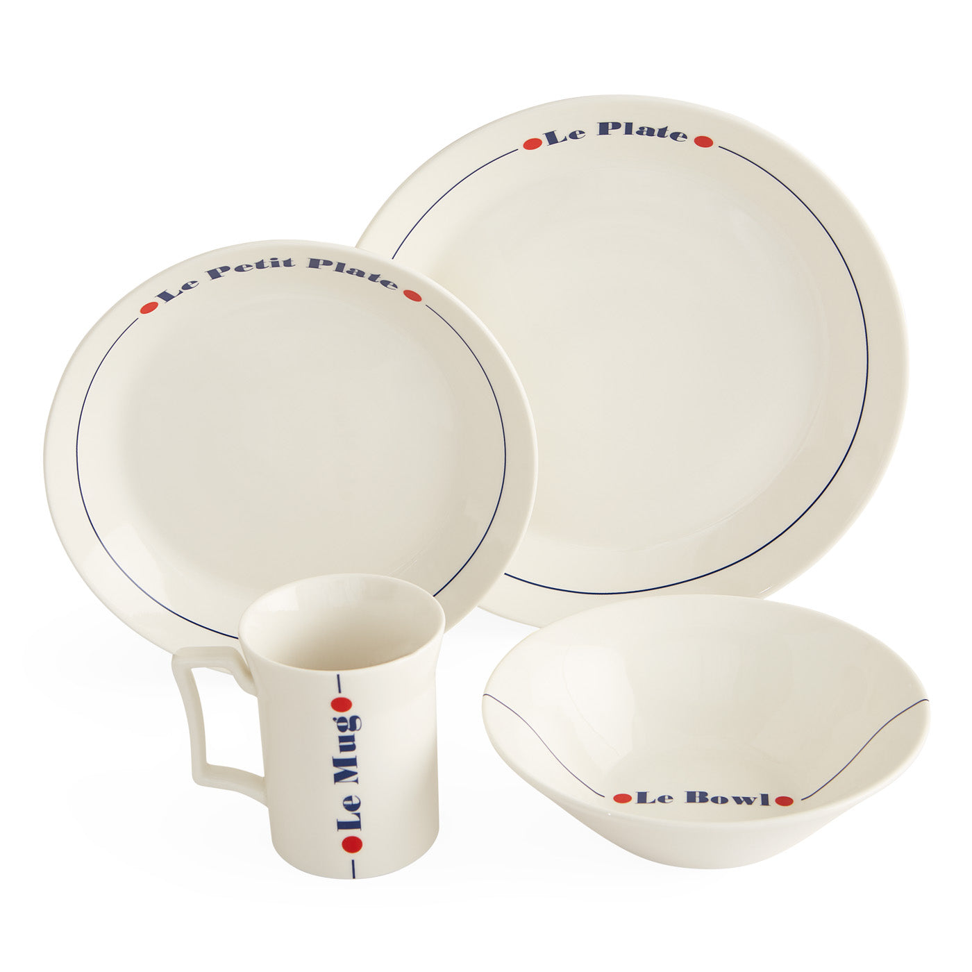 Premium 4-Piece Dinnerware Set - Elegant Plates, Bowls & Mugs for Family Meals, Dinner Parties & Everyday Use