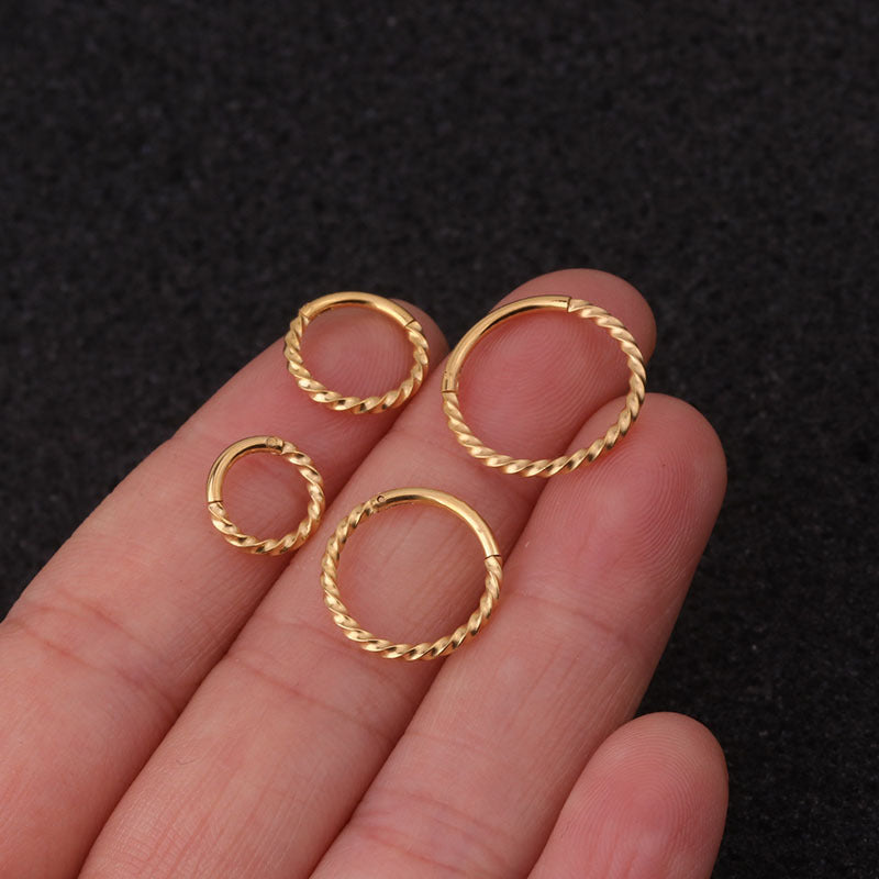 16G Surgical Steel Cartilage Huggie Hoop Earrings - Colorful Body Jewelry for Women | Perfect for Pierced Ears, Daily Wear & Fashion Accessories | HSPJ19120