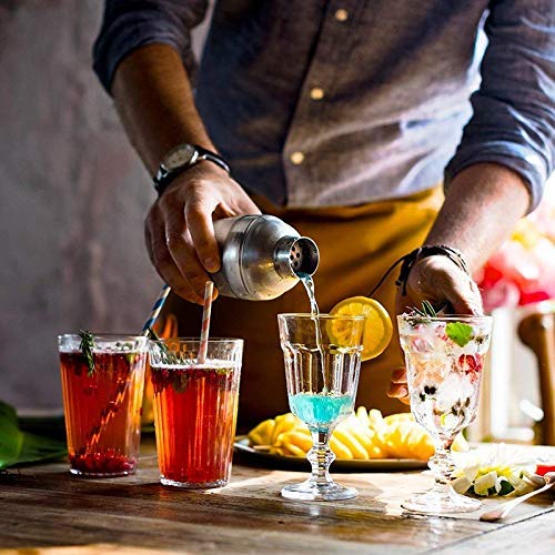 Premium 700ML Boston Cocktail Shaker Set with Built-in Strainer & Measuring Jigger - Professional Bartender Kit with Recipe Guide - Perfect for Home Bars, Parties & Mixology Enthusiasts