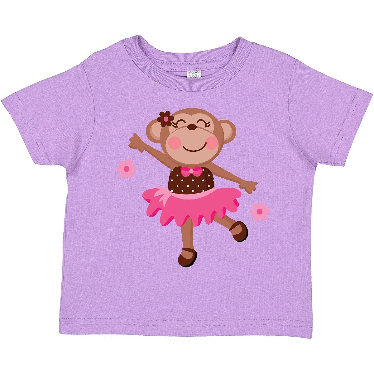 Ballerina Dance Monkey Toddler T-Shirt - Cute Kids Dance Outfit for Ballet & Playtime - Perfect for Dance Class, Birthday Parties & Everyday Wear