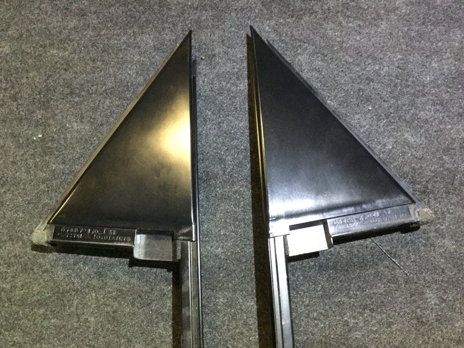 04-09 Toyota Prius Rear Left & Right Door Triangle Trim OEM 2-Piece Set - Perfect for Car Interior Repair & Customization