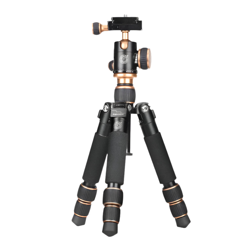 Beike QZSD Q166 Aluminum Mini Portable Tripod with Ball Head - Compact Lightweight Travel Tripod for DSLR Camera, Smartphone, GoPro | Perfect for Vlogging, Photography, Hiking & Outdoor Adventures