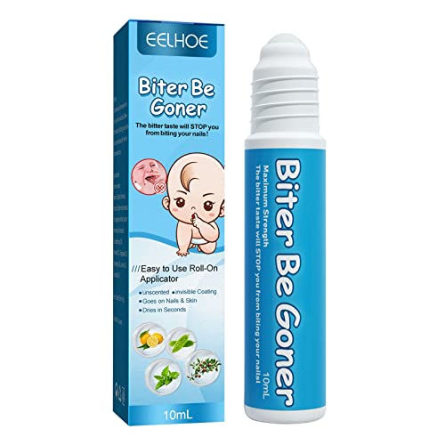 Anti Biting Nails Solution - 10ml Roller Nail Bittering Agent for Kids & Adults | Child Safe Nail Protection to Stop Nail Biting | Works for Hands & Toes | Perfect for Home, School & Travel Use