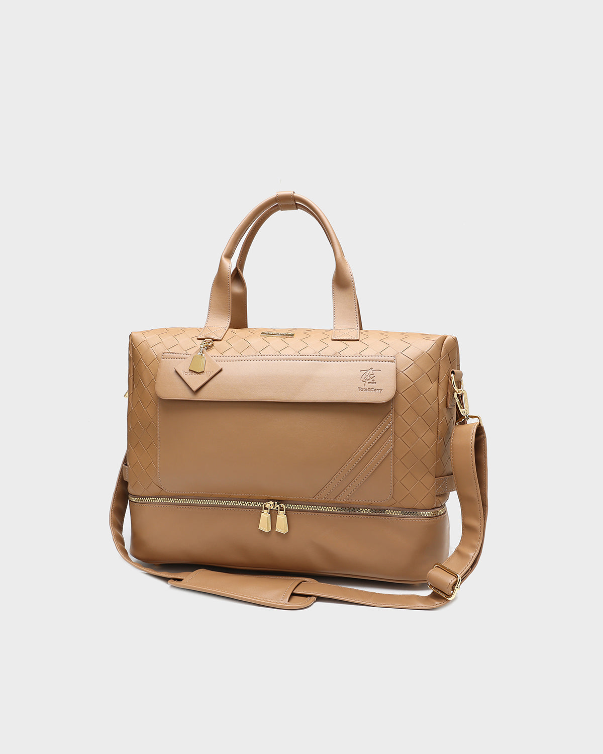 Premium Caramel Brown Duffle Bag for Men - Stylish Travel & Gym Bag for Workouts, Weekend Trips & Outdoor Adventures