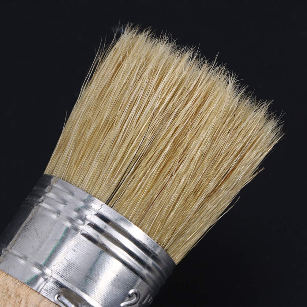 EXCEART Professional Circle Stencil Chalk Set with Natural Bristle Wax Brush - Wooden Handle Paint Brush for Furniture Waxing, Home Decor & DIY Projects - Perfect for Chalk Painting, Wall Stenciling and Crafting