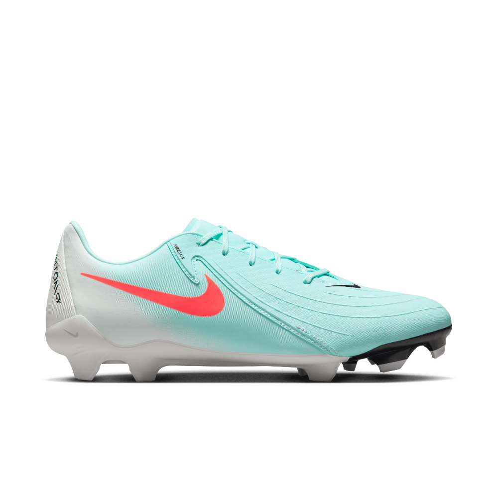 Nike Phantom GX 2 Academy FG/MG Soccer Cleats for Men - Mint/Atomic Red/Black - Firm Ground & Artificial Grass Football Shoes for Training & Matches