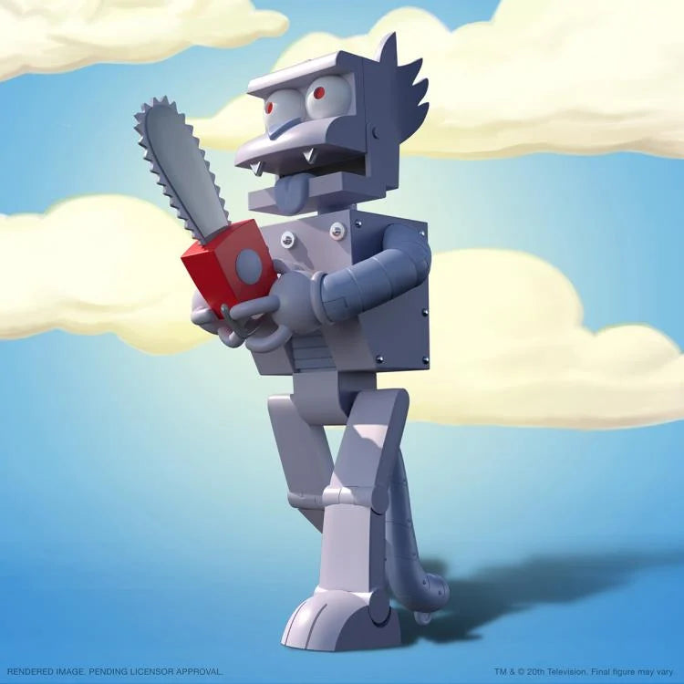 The Simpsons ULTIMATES! Robot Scratchy Action Figure - Collectible Toy for Fans, Perfect for Display & Gifts | Home Decor, Office Display, Animation Memorabilia Collection
