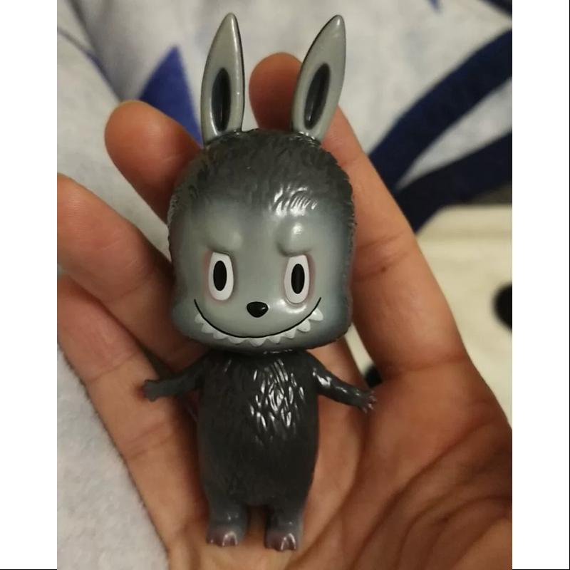 Labubu The Monsters Series 1 Classic Gray Collectible Figure - Cute Kawaii Vinyl Art Toy for Display, Gift & Anime Collection (Home Decor, Office Desk, Shelf Display)