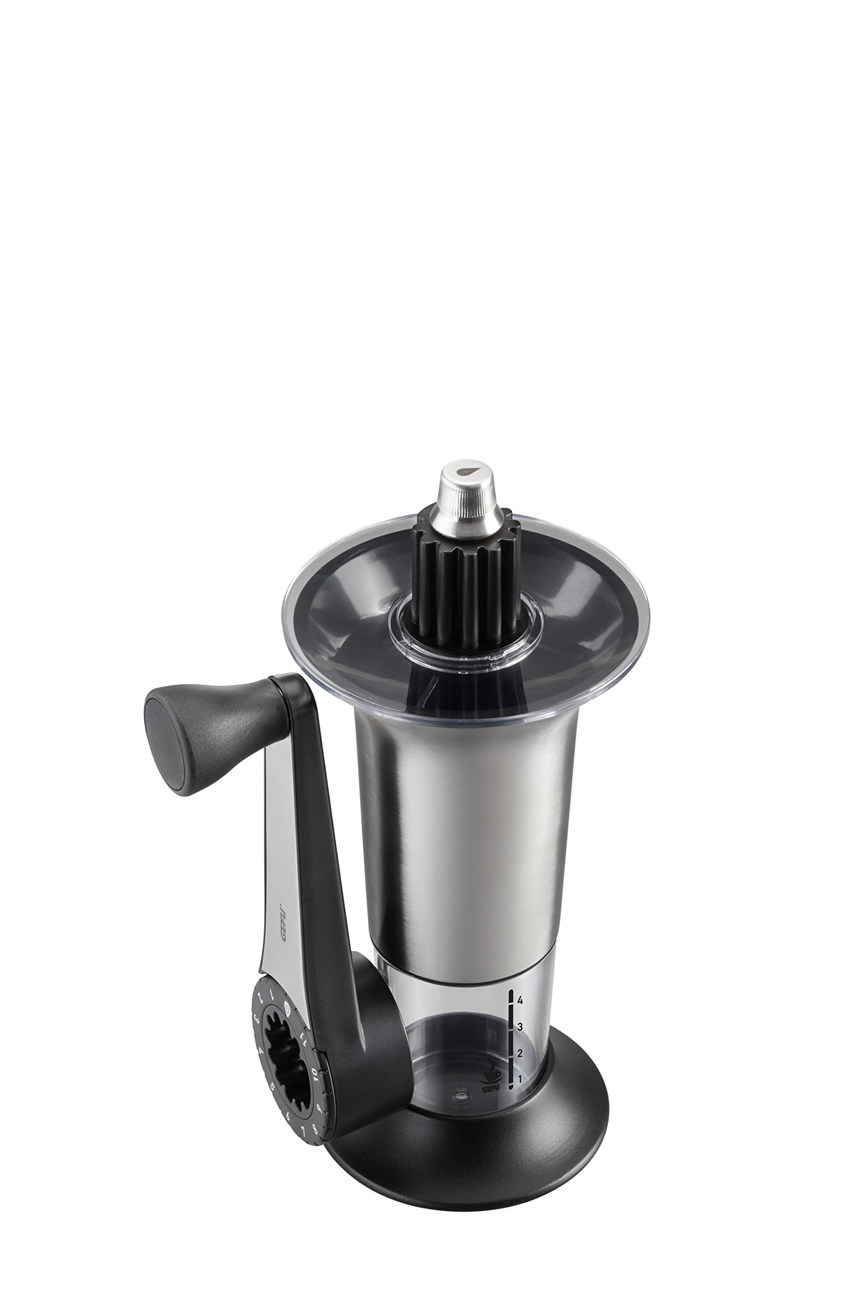 Premium GEFU Manual Coffee Grinder with Adjustable Ceramic Burr - Perfect for Espresso, French Press & Travel Brewing