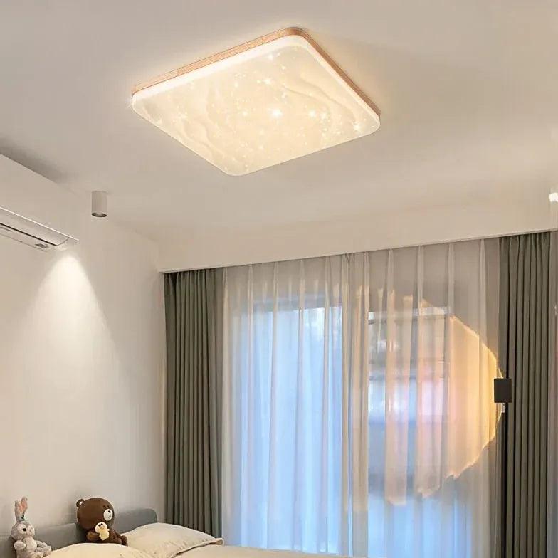 Soft Light Square LED Flush Ceiling Lights - Modern Energy-Efficient Lighting for Living Room, Bedroom & Kitchen - Dimmable Ultra-Thin Design for Home & Office