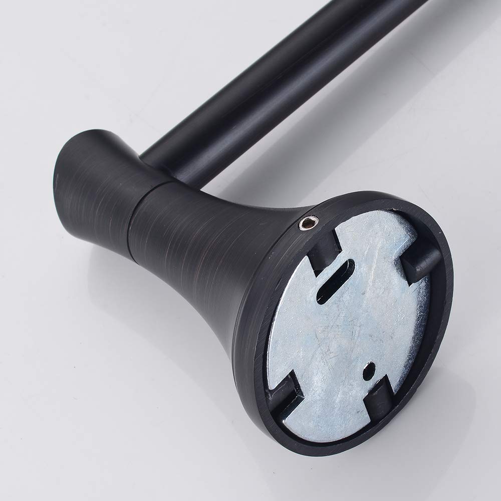 Wall Mounted European Style Bathroom Paper Holder - Oil Rubbed Bronze & Black Toilet Tissue Dispenser for Modern Bathrooms & Powder Rooms