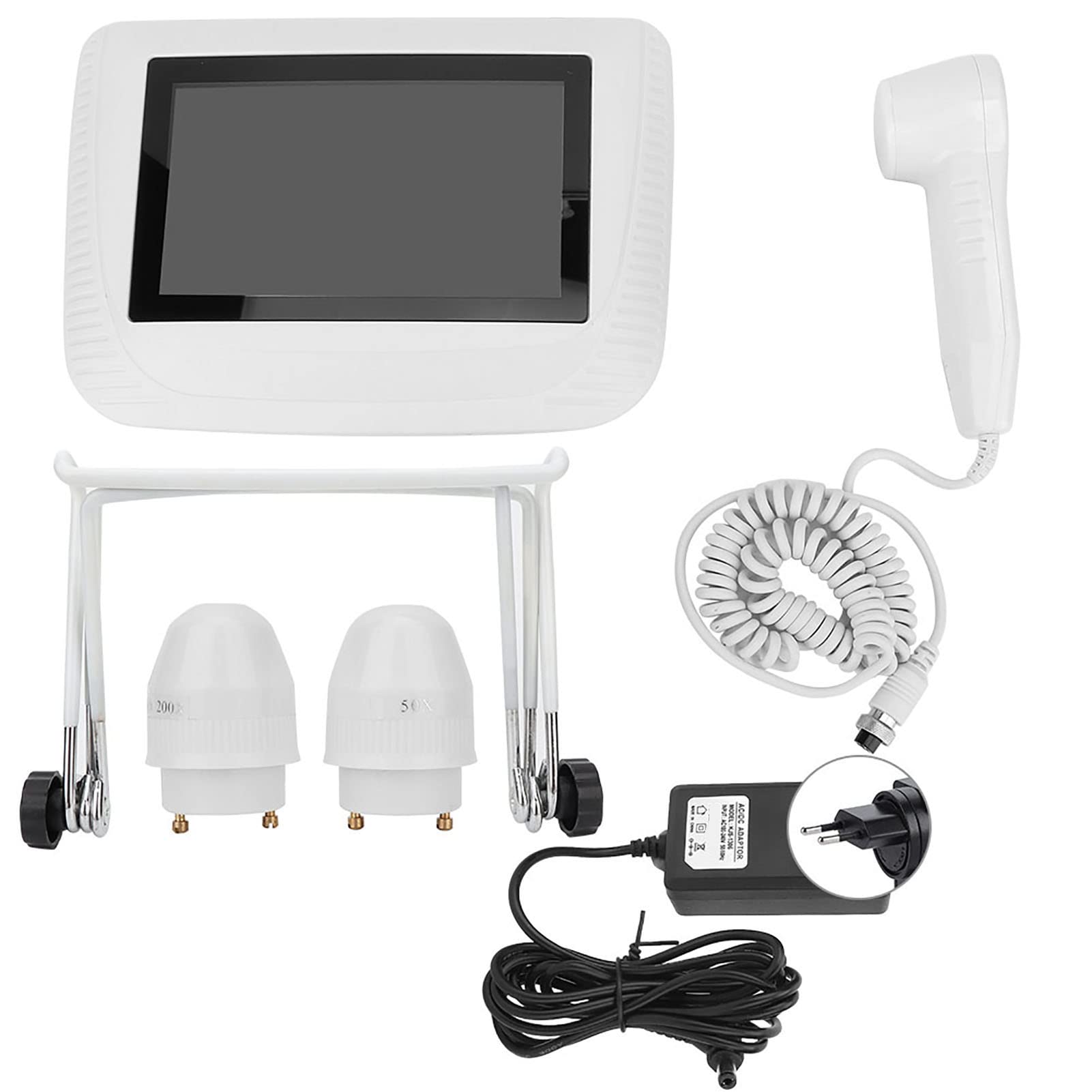 ASixxSix 5-Inch LCD Digital Skin & Hair Analyzer - Rechargeable Facial Skin Oil & Follicle Magnifier Tester for Home Salon & Professional Use | Perfect for Skincare Diagnosis, Hair Analysis & Beauty Treatments