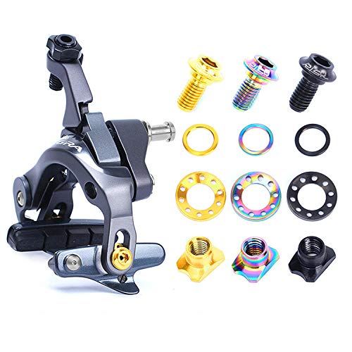 Premium RISK Titanium Alloy Screw & Bolt Set for Road Bike C Brake UT - Lightweight Durable Bicycle Brake Repair Kit for Cycling Maintenance & Upgrades