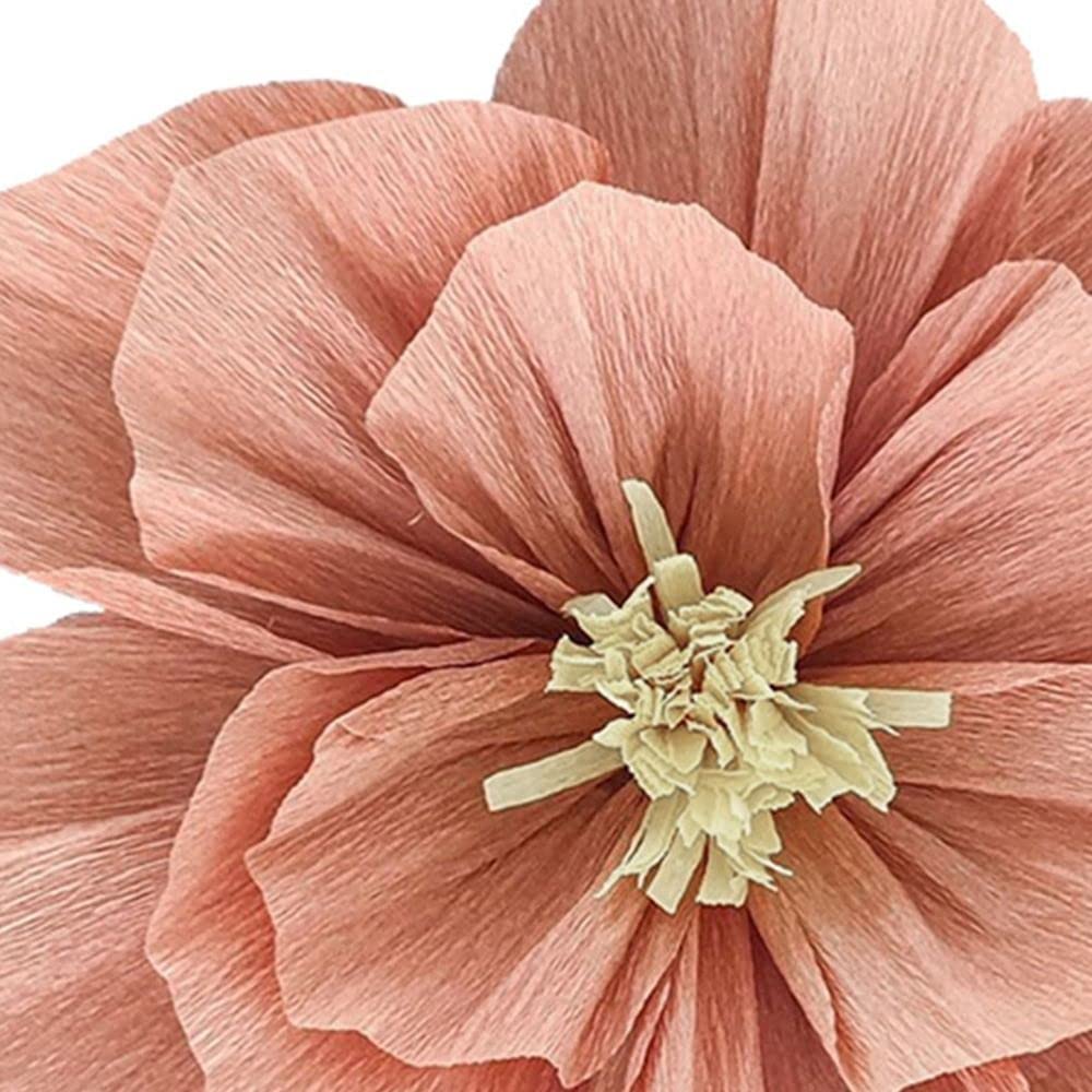 HomeSoGood 3pcs 8inch 3D Crepe Paper Flowers for DIY Wall Decor - Perfect for Kindergarten, Birthday Parties, Weddings & Home Decoration | Vibrant Party Backdrop & Event Styling