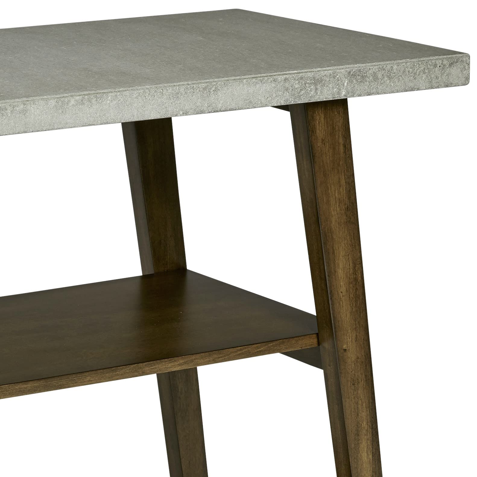Progressive Furniture Jackson Sofa Console Table - Concrete Gray & Auburn Finish - Modern Living Room & Entryway Furniture for Stylish Home Decor
