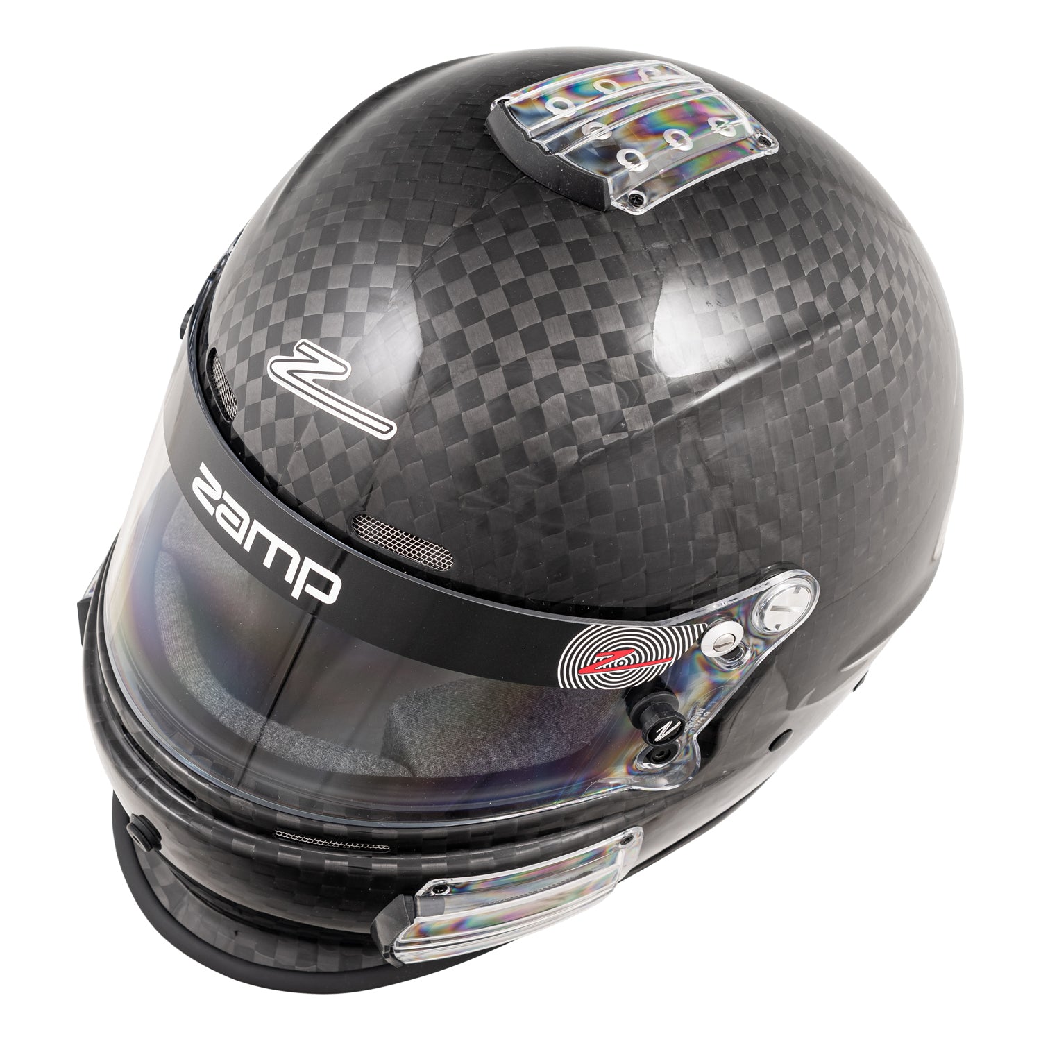 Zamp RZ 64C Large Weave Carbon Fiber Snell SA2020 Certified Racing Helmet - High Performance for Track Racing, Auto Sports & Motorsports