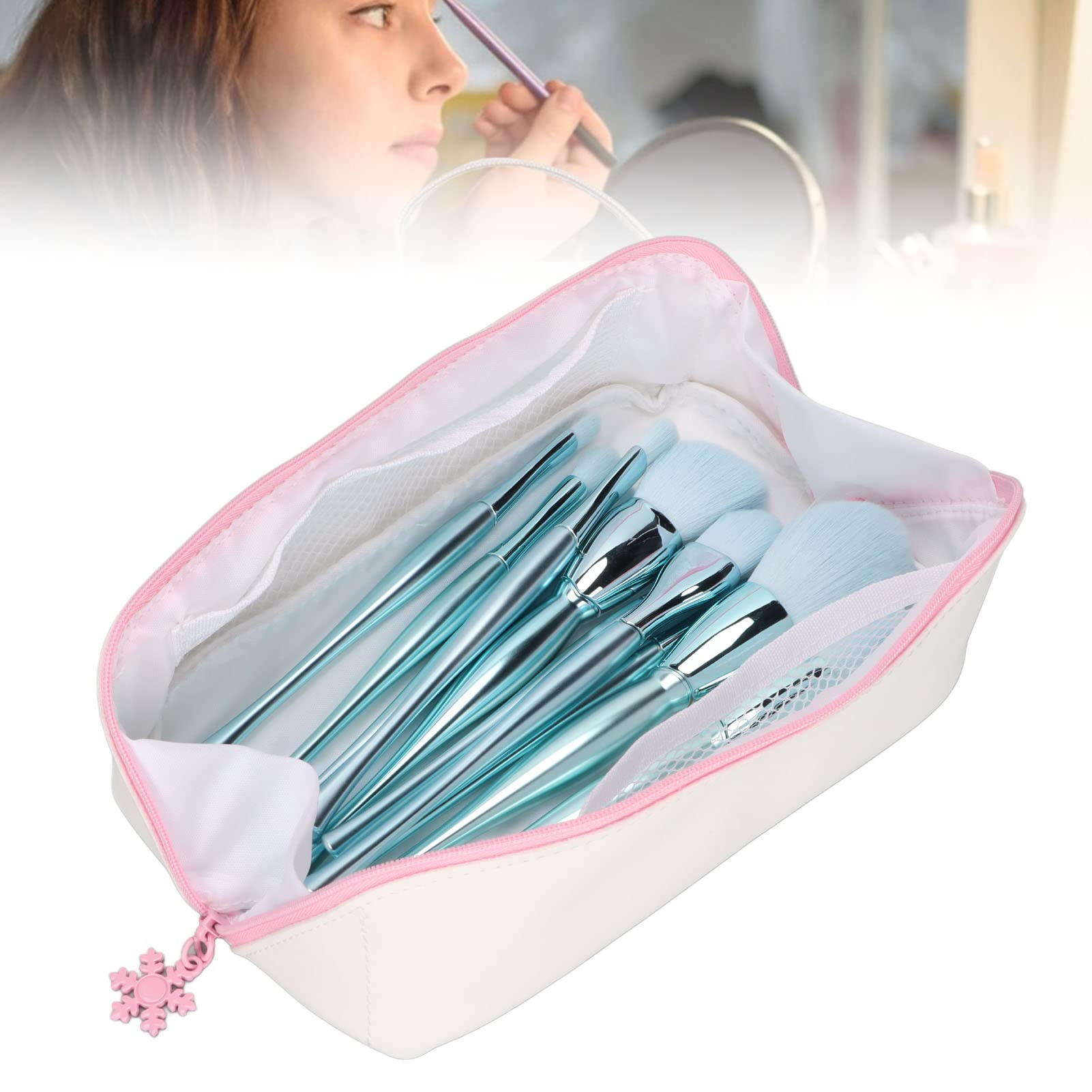 EXCLUZO Professional 10-Piece Makeup Brush Set - Soft Blush Brush, Foundation, Eyeshadow & Powder Brushes for Flawless Daily Makeup | Perfect for Home, Travel & Professional Makeup Artists