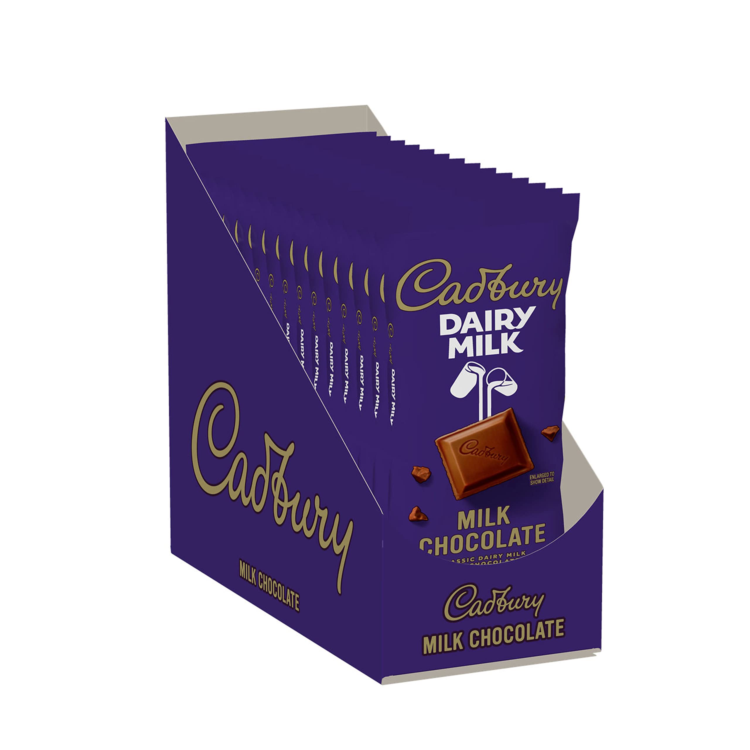 CADBURY DAIRY MILK Chocolate Bars Bulk Pack - 14 Count (3.5 oz Each) - Creamy Milk Chocolate Candy for Gifts, Parties & Snacking