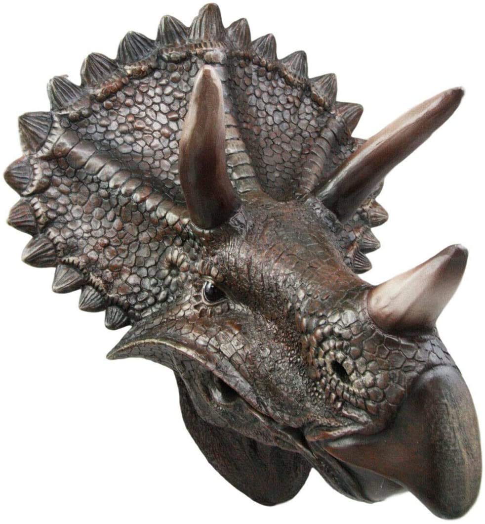 Ebros Gift Prehistoric Jurassic Triceratops Dinosaur Wall Head - 15.25