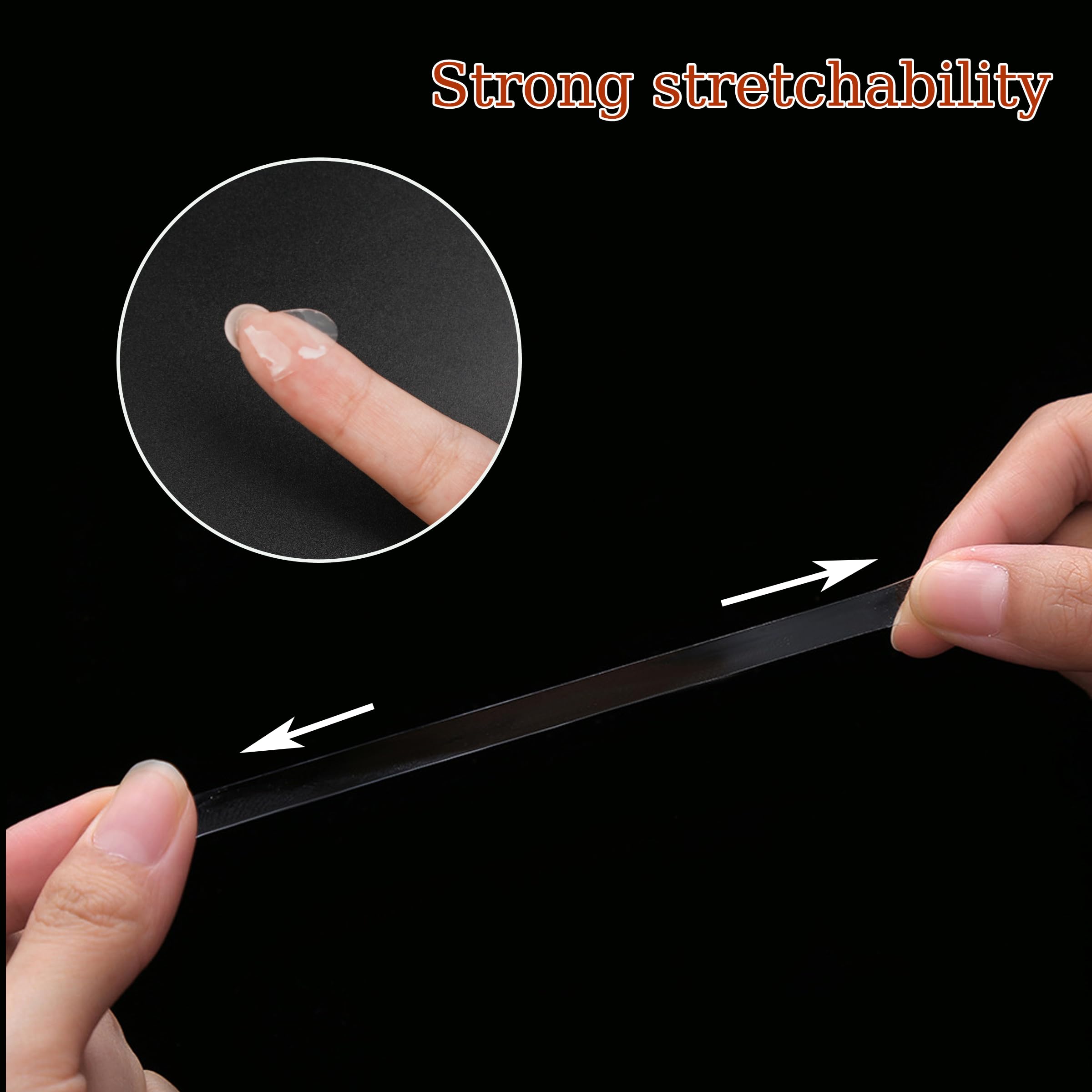 12 Sheets Double Sided Tape for Press on Nails - Strong Clear Adhesive Mounting Tape for Nail Display & Packaging Supplies - Perfect for Salon, Home Manicure & Nail Art DIY Projects