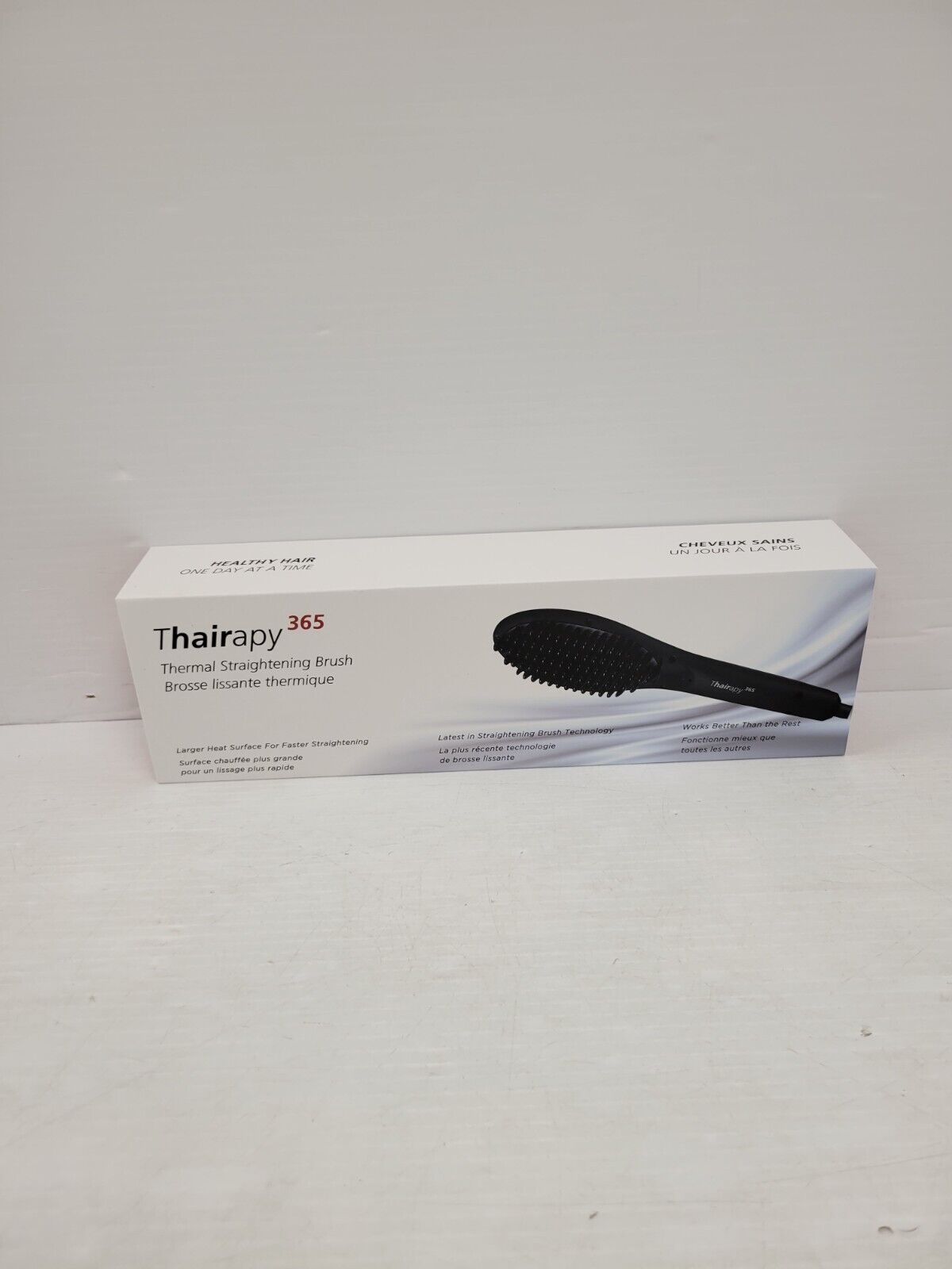 Thairapy ATC161D Thermal Hair Straightening Brush - Professional Ceramic Ionic Flat Iron for Smooth & Shiny Hair - Perfect for Home & Salon Styling