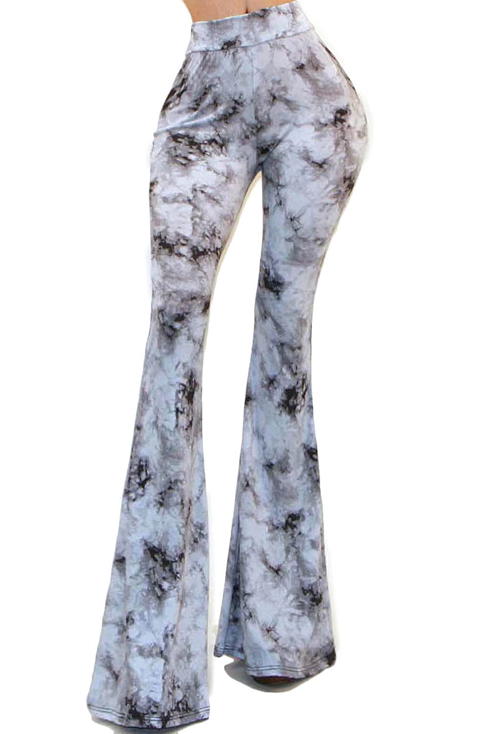 Vivicastle Women's USA Boho Solid Hippie Wide Leg Flared Bell Bottom Pants - Comfortable & Stylish High Waisted Palazzo Pants for Casual Wear, Music Festivals & 70s Retro Fashion