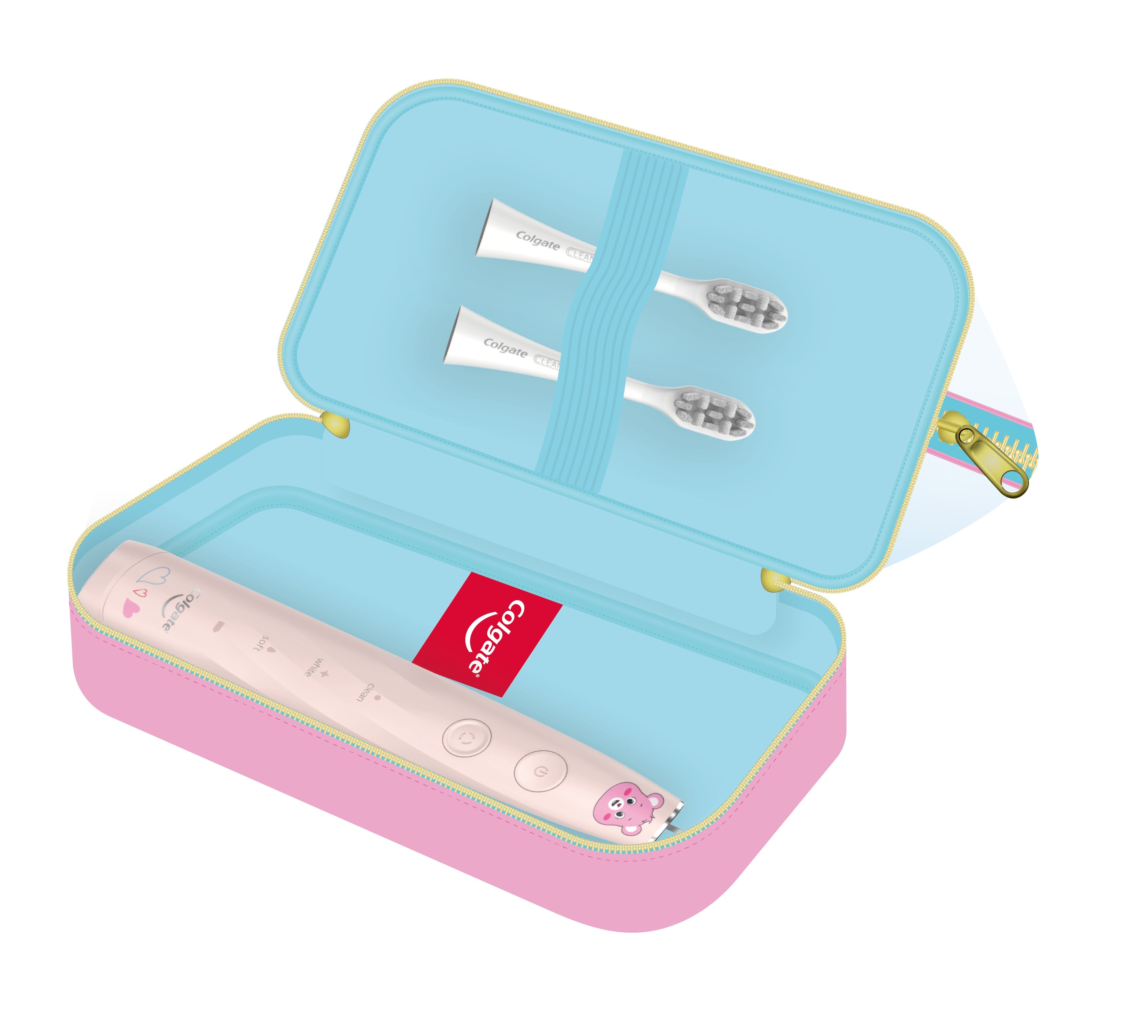 Colgate Care Bears Special Edition Sonic Electric Toothbrush with Travel Case - 2 Pack for Kids & Adults, Perfect for Travel, Home & Daily Oral Care