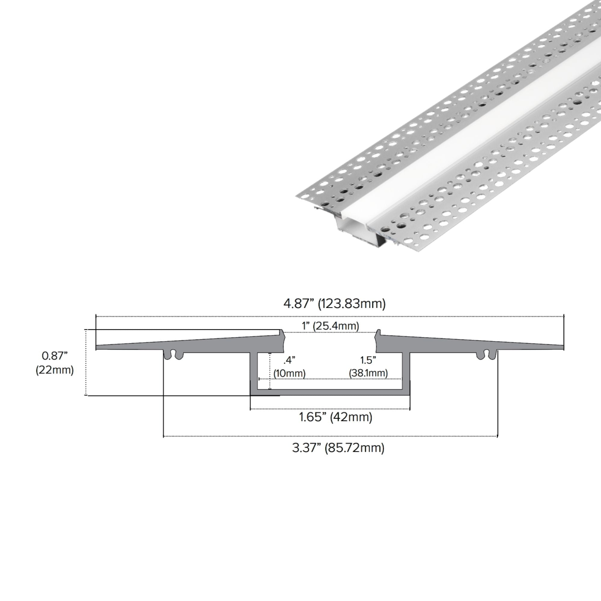 78-Pack Aluminum Channel Extrusion for Mud Work - Heavy Duty Construction & DIY Projects - Perfect for Landscaping, Fencing, and Drainage Systems